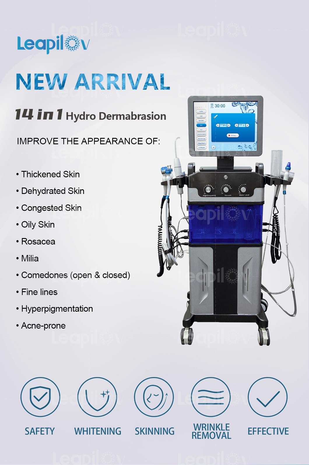 New Multifunction Beauty Salon Hydra Oxygen Skin Care Machine
