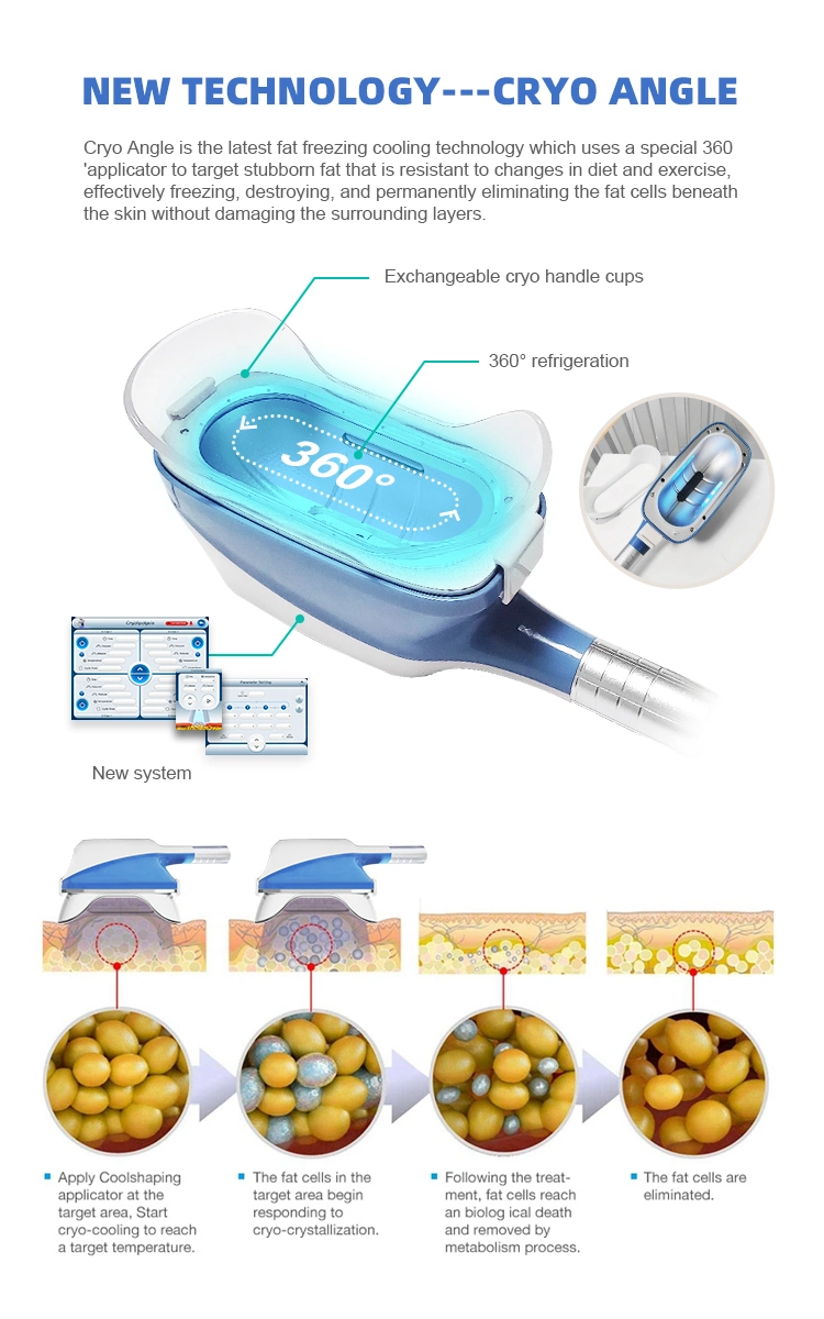 Multifunctional Beauty Equipment Cryolipolysis Fat Loss Machine with Cavitation Radio Frequency Lipolaser