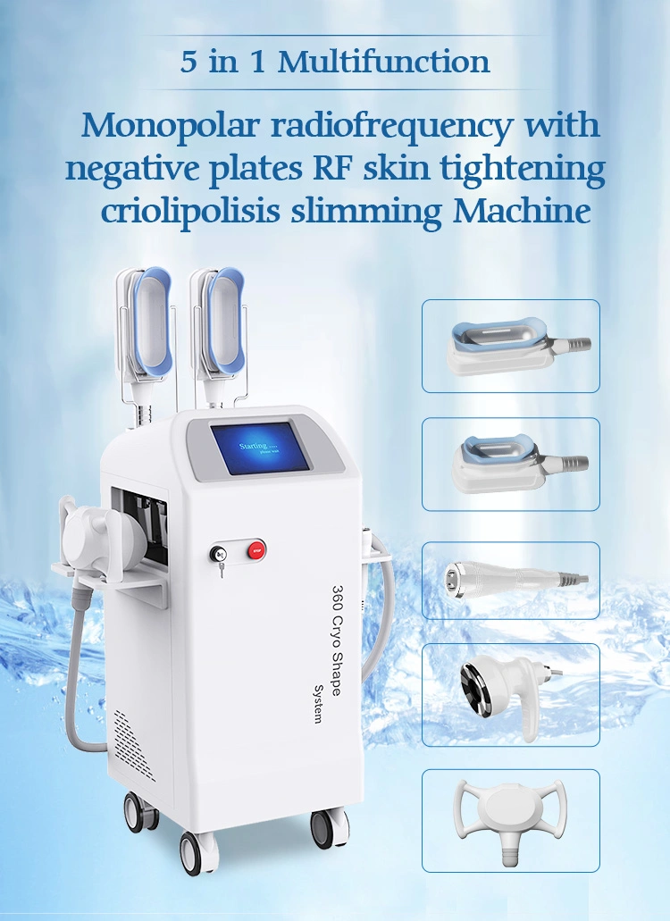 Top Trending Products Multifunction 360 Surrounding Cooling Cryolipolysis Cavitation RF Fat Removal Freezing System