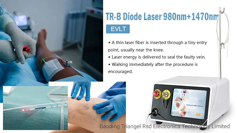 10 in 1 Evlt Varicose Veins Surgical Laser Dental Diode Laser Gynecology Wand Laser Therapy Device 1470 Laser Evlt