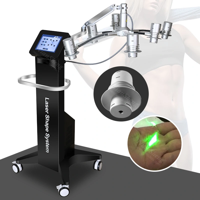 6D Laser Lipolaser Lipolsis Non-Invasive 6D Lipo Laser 532nm Laser Emscooling Green Red Light Fat Removal Body Shape Slimming Cellulite Removal Laser Machine