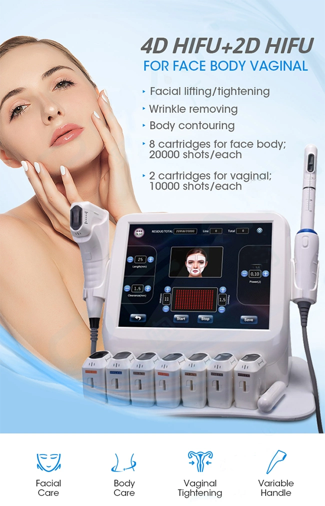 4D Hifu High Intensity Focused Ultrasound Skin Care Vaginal Tightening 2 in 1 Hifu Machine SA-Vp12