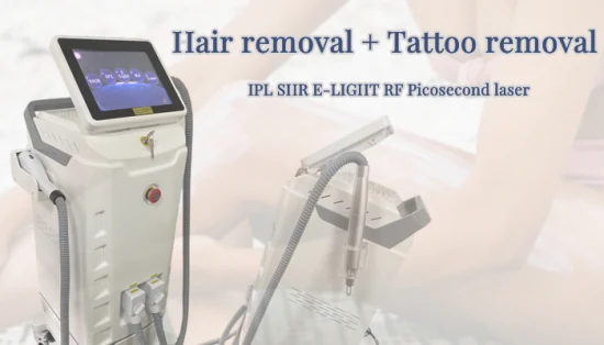 Vertical New Model Multifunction Picosecond Laser IPL Supere Light RF Equipment Laser Hair Removal Tattoo Removal Speckle Removal Vascular Removal Skin Rejuvena