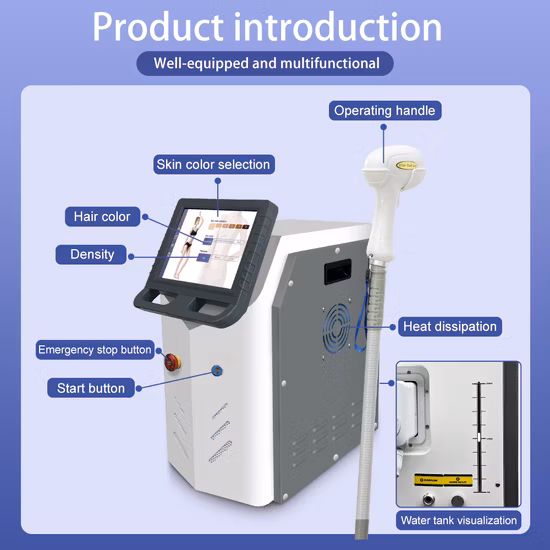2in1 Pico 2022 Newest Multifunction Three Waves 755+808+1064nm Diode Laser Hair Removal+ND YAG Laser Tattoo Remova Machina