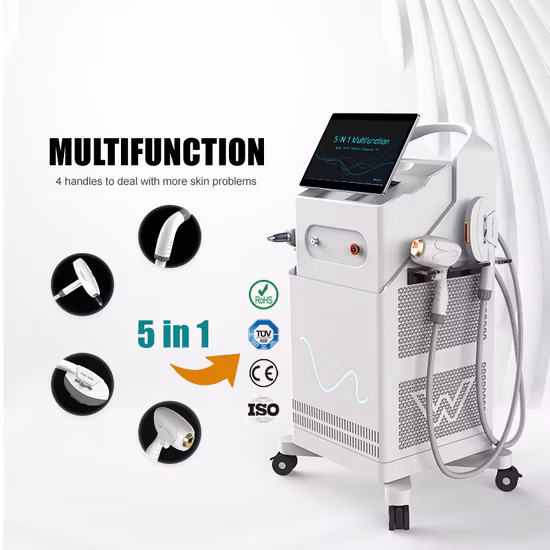 Multifunctional IPL Laser Hair Removal Salon Equipment Skin Rejuvenation Facial Whitening Wrinkle Removal Acne Treatment Beauty Machine IPL Opt Laser