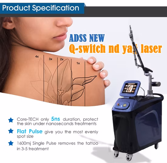 Lutronic Q-Switch ND YAG Ptp Laser Professional Tattoo Removal Pigment Therapy